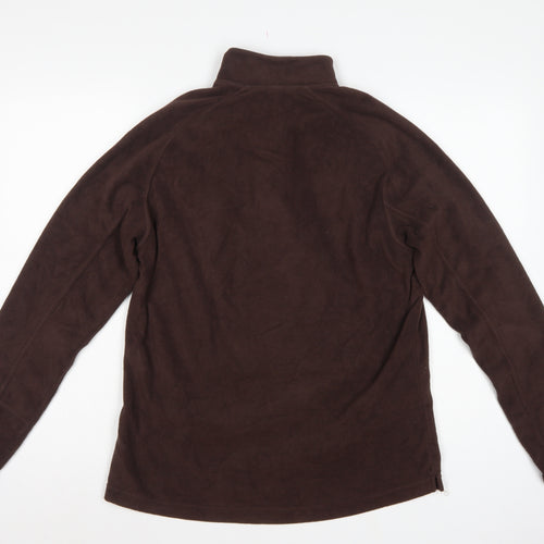 Quechua Women’s Brown XL 1/4 Zip Fleece Pullover Sweatshirt