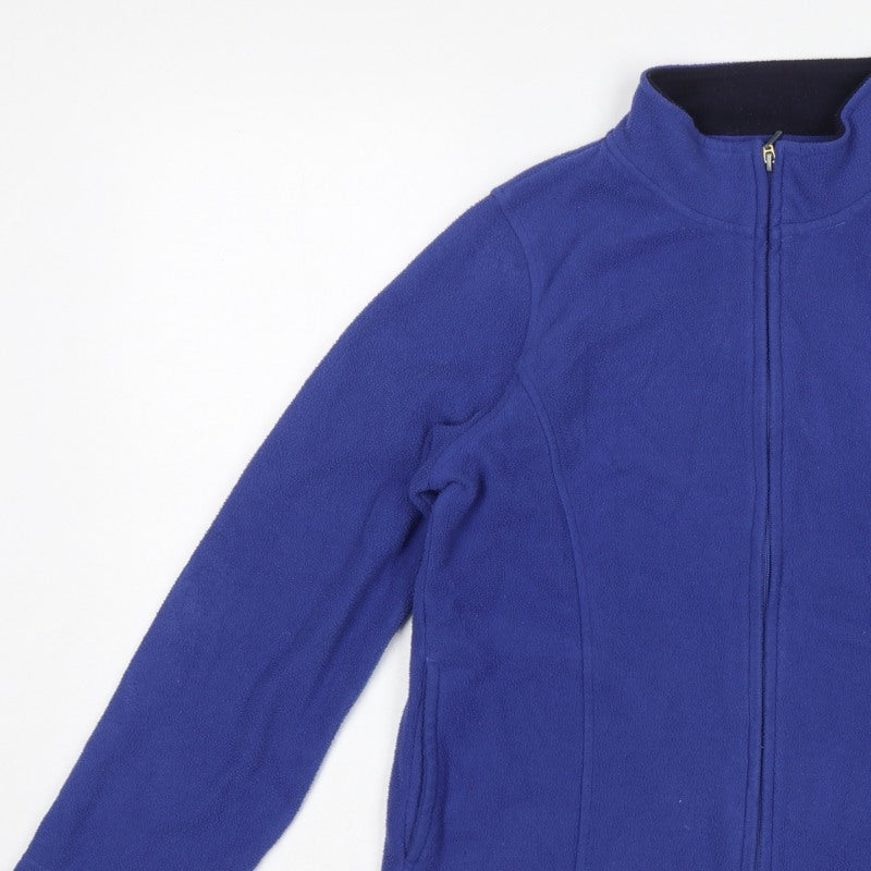 Isle Essentials Women’s Blue Fleece Jacket S UK 10-12 Full Zip Pockets