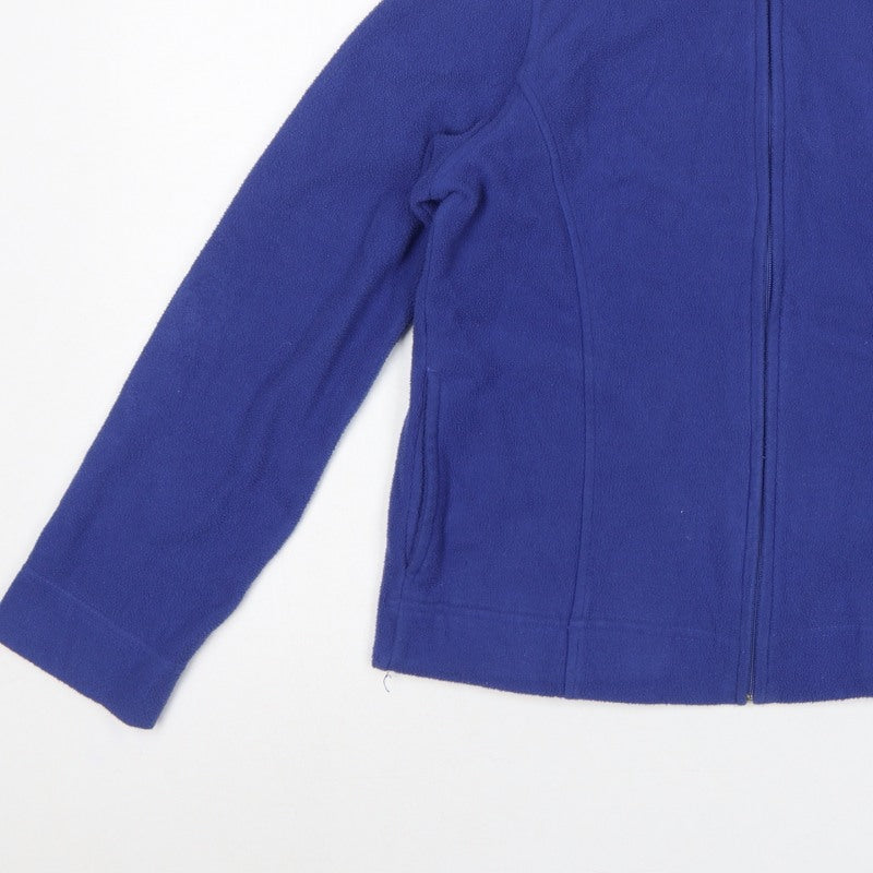 Isle Essentials Women’s Blue Fleece Jacket S UK 10-12 Full Zip Pockets