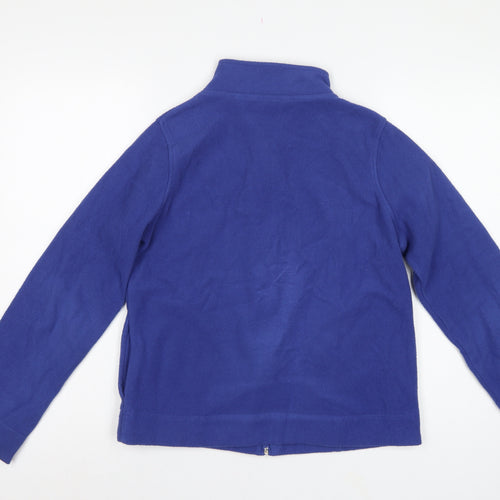 Isle Essentials Women’s Blue Fleece Jacket S UK 10-12 Full Zip Pockets