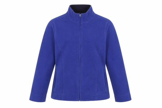 Isle Essentials Women’s Blue Fleece Jacket S UK 10-12 Full Zip Pockets