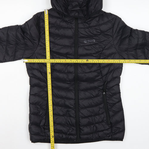 Pika Men's Black S Hooded Puffer Jacket Quilted Insulated Outdoor