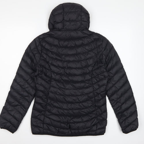 Pika Men's Black S Hooded Puffer Jacket Quilted Insulated Outdoor