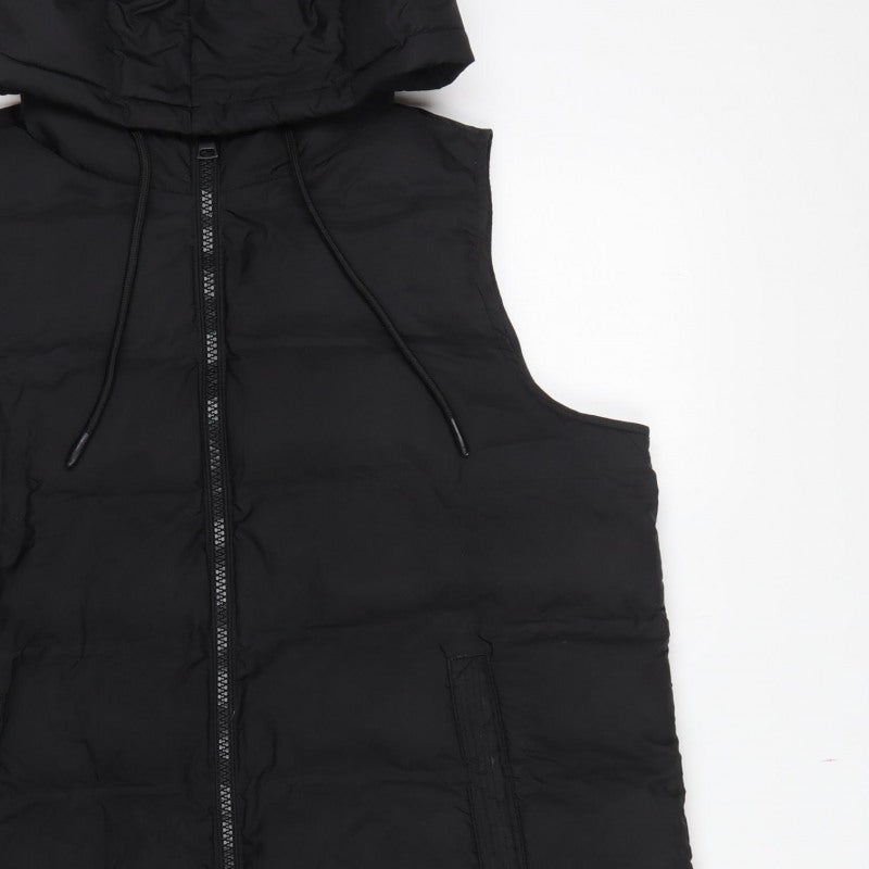 Dunnes Stores Women Black Size 18 Hooded Padded Longline Puffer Gilet