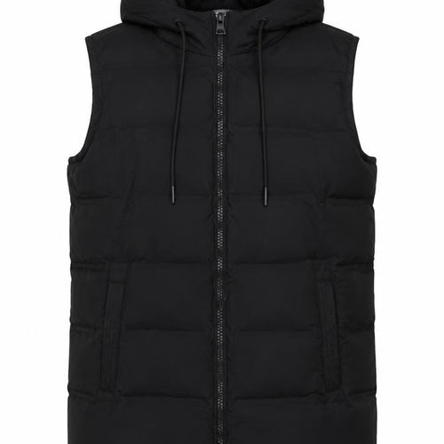 Dunnes Stores Women Black Size 18 Hooded Padded Longline Puffer Gilet