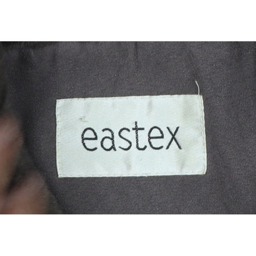 Eastex Women's Brown UK 14 Basic Jacket Faux Fur Collar Lined