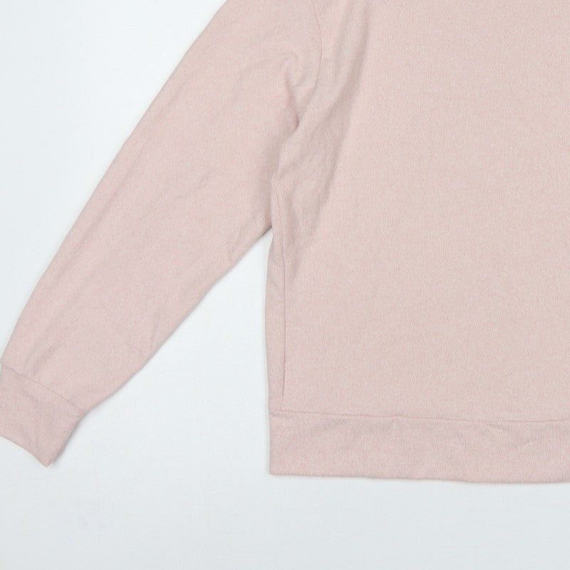 Uniqlo Women Pink XS Basic Crew Neck Long Sleeve Knit Top