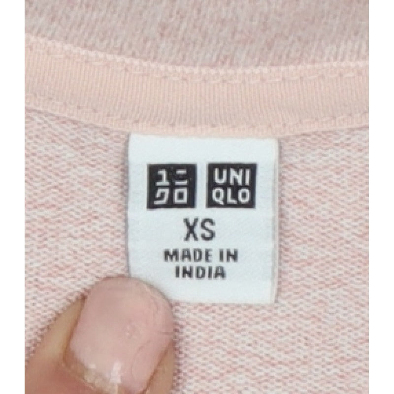 Uniqlo Women Pink XS Basic Crew Neck Long Sleeve Knit Top