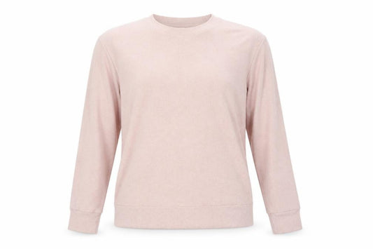 Uniqlo Women Pink XS Basic Crew Neck Long Sleeve Knit Top