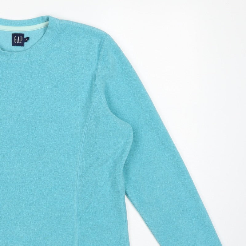 Additional view of Gap Women’s Blue L Fleece Pullover Sweatshirt Raglan Sleeve