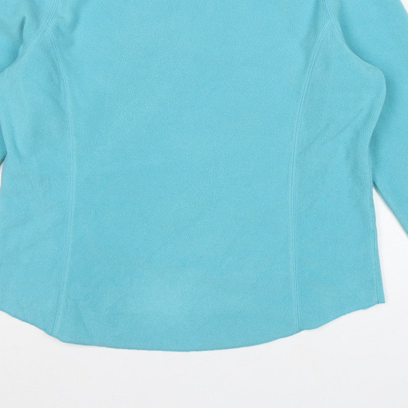 Additional view of Gap Women’s Blue L Fleece Pullover Sweatshirt Raglan Sleeve