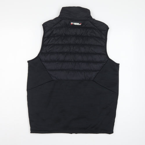 Scuderia Ferrari Men’s Black M Padded Puffer Racing Gilet Waistcoat