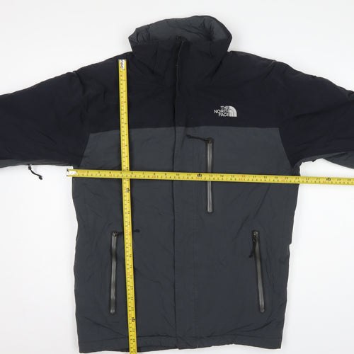 The North Face Men’s M Black Grey HyVent Insulated Hooded Jacket