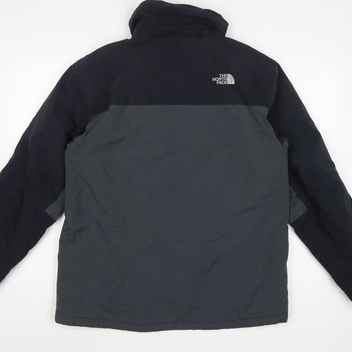 The North Face Men’s M Black Grey HyVent Insulated Hooded Jacket