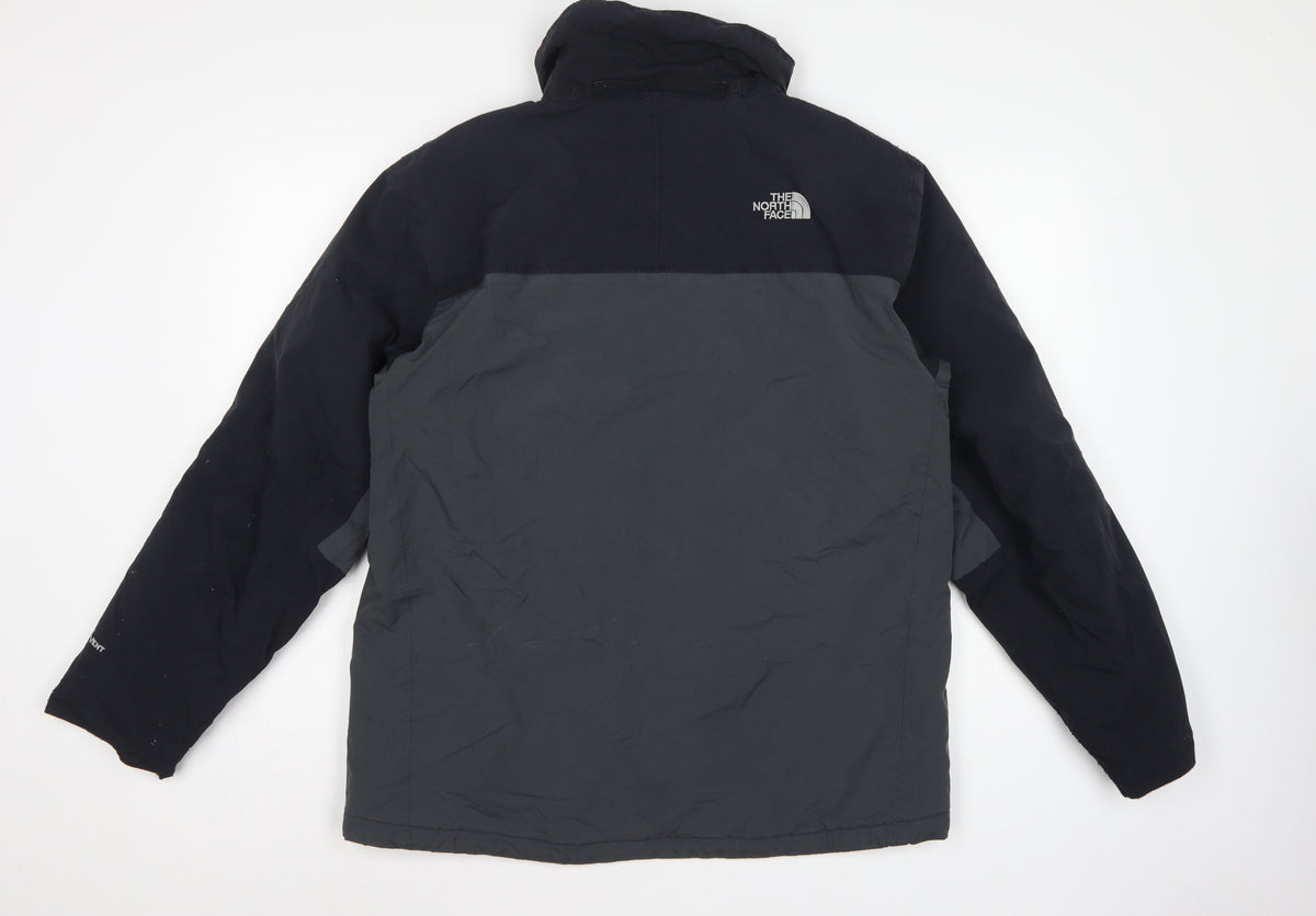 The North Face Men’s M Black Grey HyVent Insulated Hooded Jacket