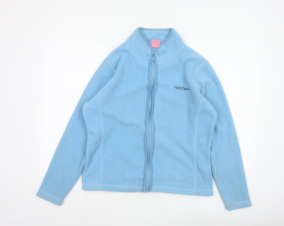 Pennine Ridge Women Blue Size 14 Full Zip Fleece Basic Jacket