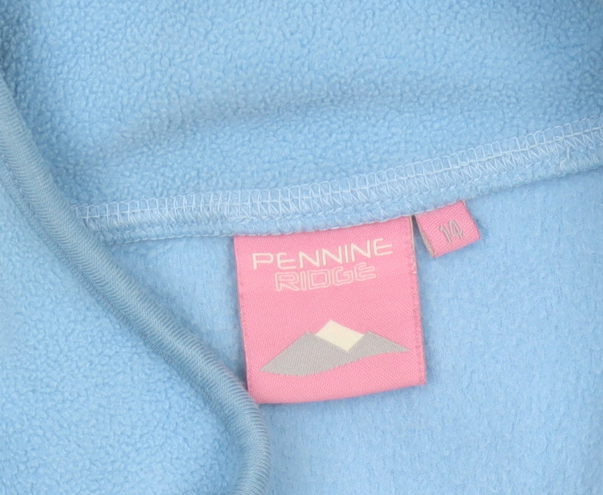 Pennine Ridge Women Blue Size 14 Full Zip Fleece Basic Jacket