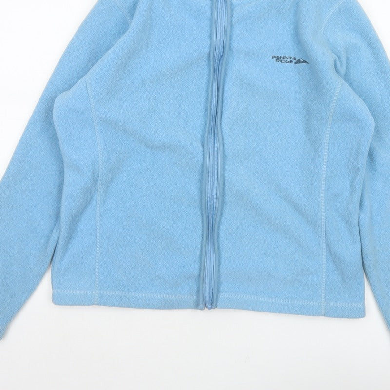 Pennine Ridge Women Blue Size 14 Full Zip Fleece Basic Jacket