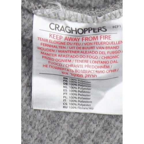 Craghoppers Men Grey S Half Zip Fleece Sweatshirt Outdoor