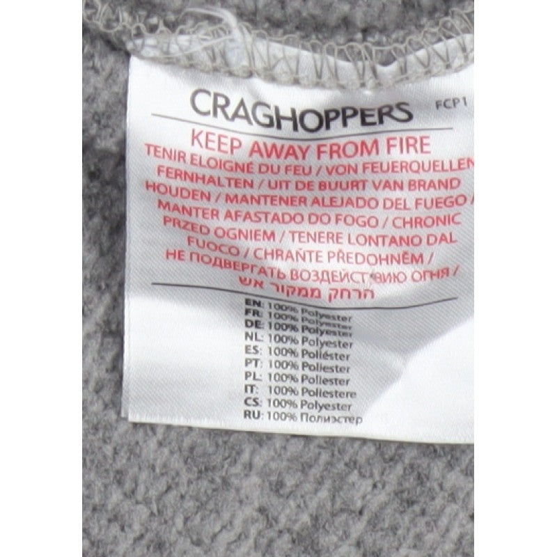 Craghoppers Men Grey S Half Zip Fleece Sweatshirt Outdoor