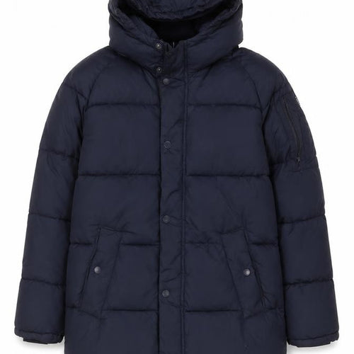 Zara Boys Navy 13-14 Years Hooded Puffer Jacket Padded Winter Coat