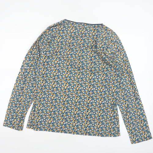 Seasalt Women’s Blue Floral Jersey Long Sleeve T-Shirt UK 16