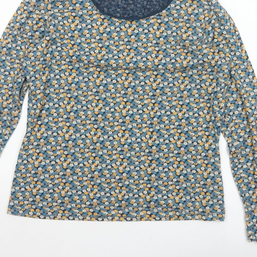 Seasalt Women’s Blue Floral Jersey Long Sleeve T-Shirt UK 16