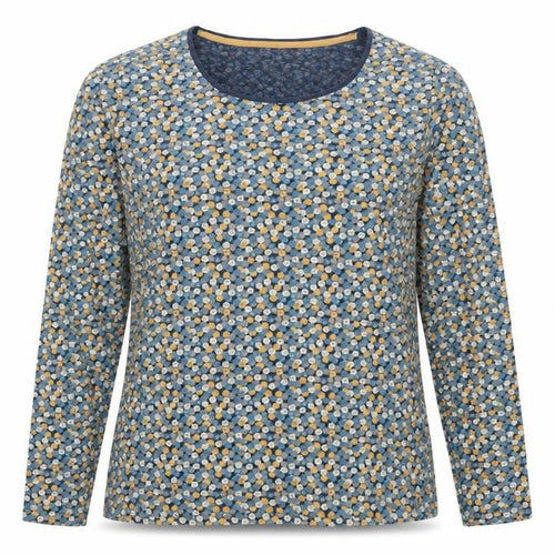 Seasalt Women’s Blue Floral Jersey Long Sleeve T-Shirt UK 16