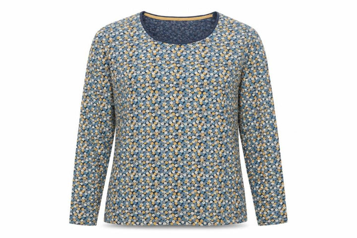 Seasalt Women’s Blue Floral Jersey Long Sleeve T-Shirt UK 16