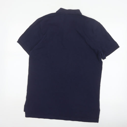 Polo Ralph Lauren Men's Blue 2XL Custom Fit Cotton Short Sleeve Polo