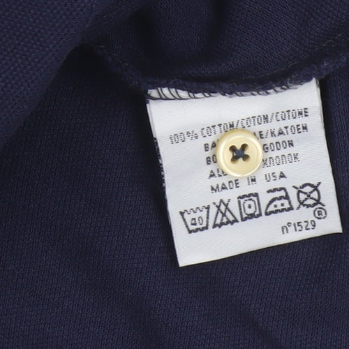 Polo Ralph Lauren Men's Blue 2XL Custom Fit Cotton Short Sleeve Polo