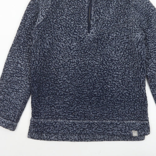 Weird Fish Women’s Blue Size 10 1/4 Zip Fleece Pullover Sweatshirt