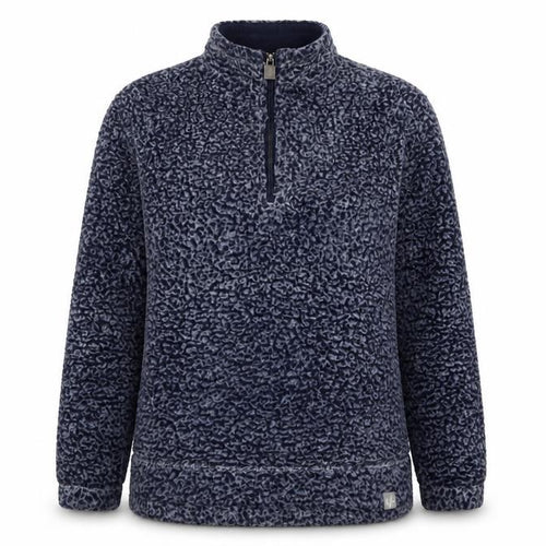 Weird Fish Women’s Blue Size 10 1/4 Zip Fleece Pullover Sweatshirt