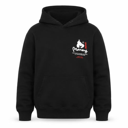 Money Boys Black 12-13 Years Pullover Logo Hoodie Cotton