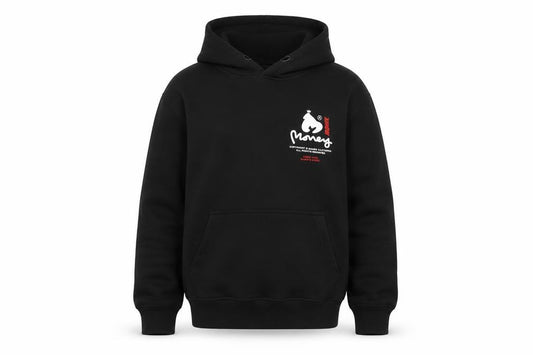 Money Boys Black 12-13 Years Pullover Logo Hoodie Cotton