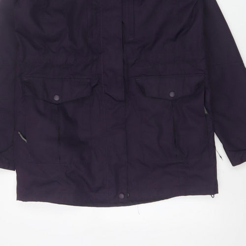 Craghoppers Women’s Purple UK 10 AquaDry Waterproof Hooded Parka Coat
