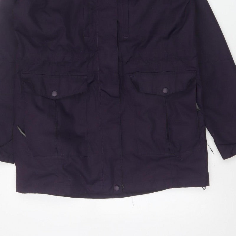 Craghoppers Women’s Purple UK 10 AquaDry Waterproof Hooded Parka Coat