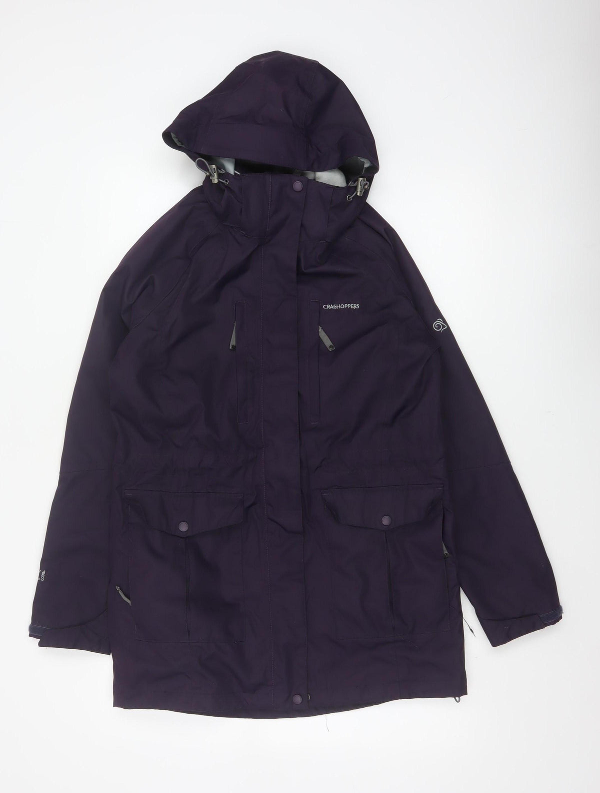 Craghoppers Women’s Purple UK 10 AquaDry Waterproof Hooded Parka Coat