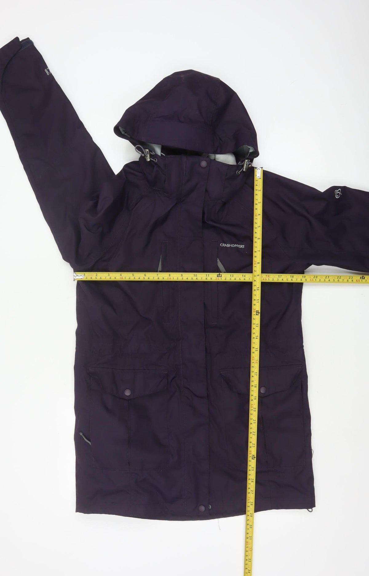 Craghoppers Women’s Purple UK 10 AquaDry Waterproof Hooded Parka Coat