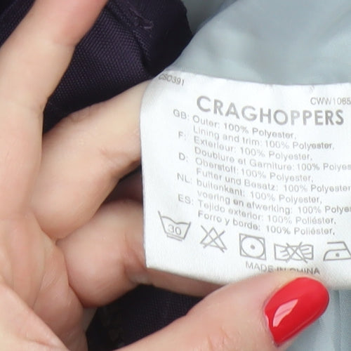 Craghoppers Women’s Purple UK 10 AquaDry Waterproof Hooded Parka Coat