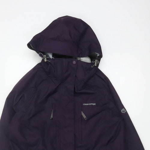 Craghoppers Women’s Purple UK 10 AquaDry Waterproof Hooded Parka Coat