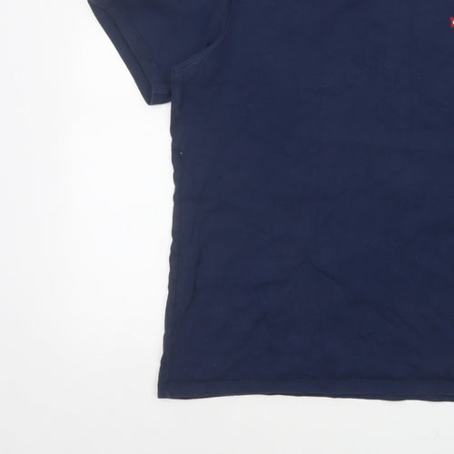 Levi's Men's Blue L Standard Logo Crew Neck Cotton T-Shirt Short Sleeve