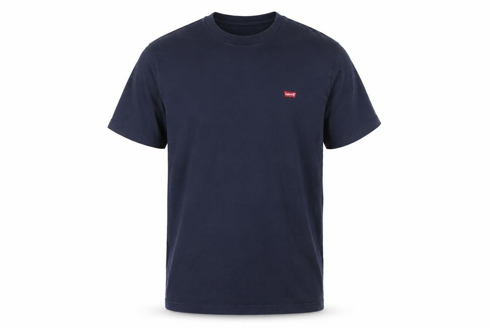 Levi's Men's Blue L Standard Logo Crew Neck Cotton T-Shirt Short Sleeve