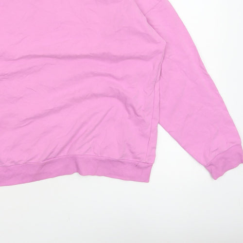 Oliver Bonas Women’s Pink UK 14 Pullover Crew Neck Sweatshirt