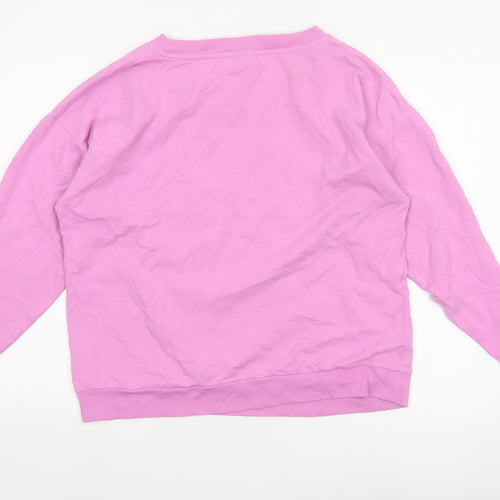 Oliver Bonas Women’s Pink UK 14 Pullover Crew Neck Sweatshirt