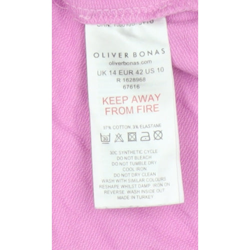 Oliver Bonas Women’s Pink UK 14 Pullover Crew Neck Sweatshirt