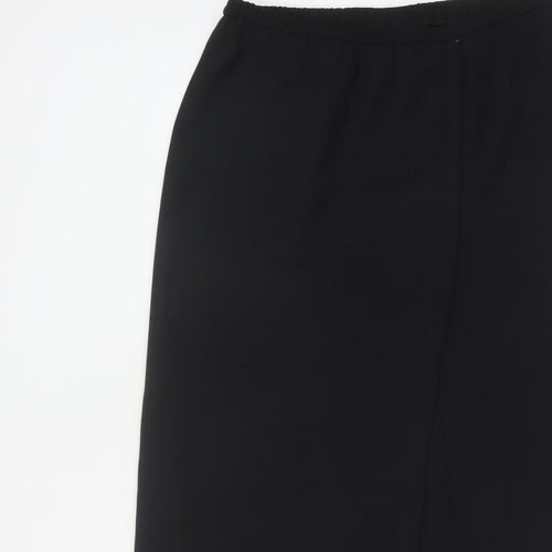 Frank Usher Women Black Size 36 Long Pencil Skirt Elastic Waist