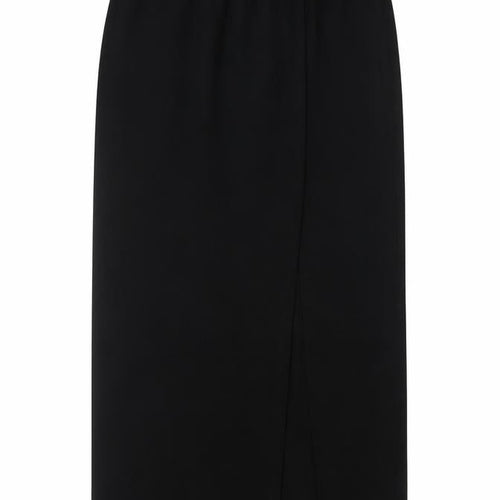 Frank Usher Women Black Size 36 Long Pencil Skirt Elastic Waist