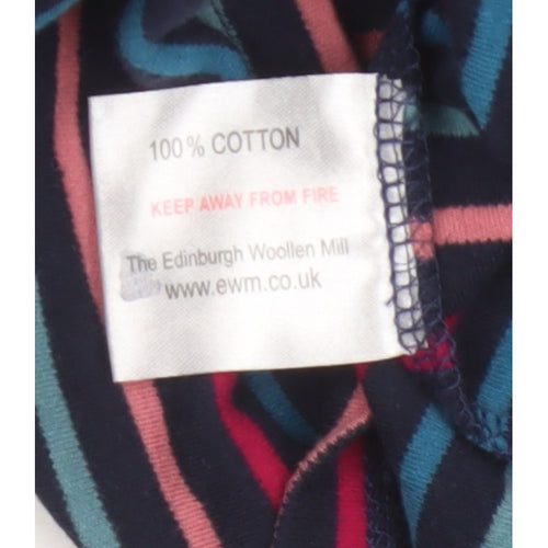 ISLE Women’s Multicoloured Striped Jersey Long Sleeve T-Shirt UK 10
