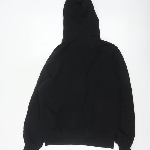 Uniqlo Men’s Black XS Full Zip Hooded Cotton Fleece Hoodie Pockets